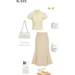 Borsa a spalla KATE BIG - CLOUD WHITE