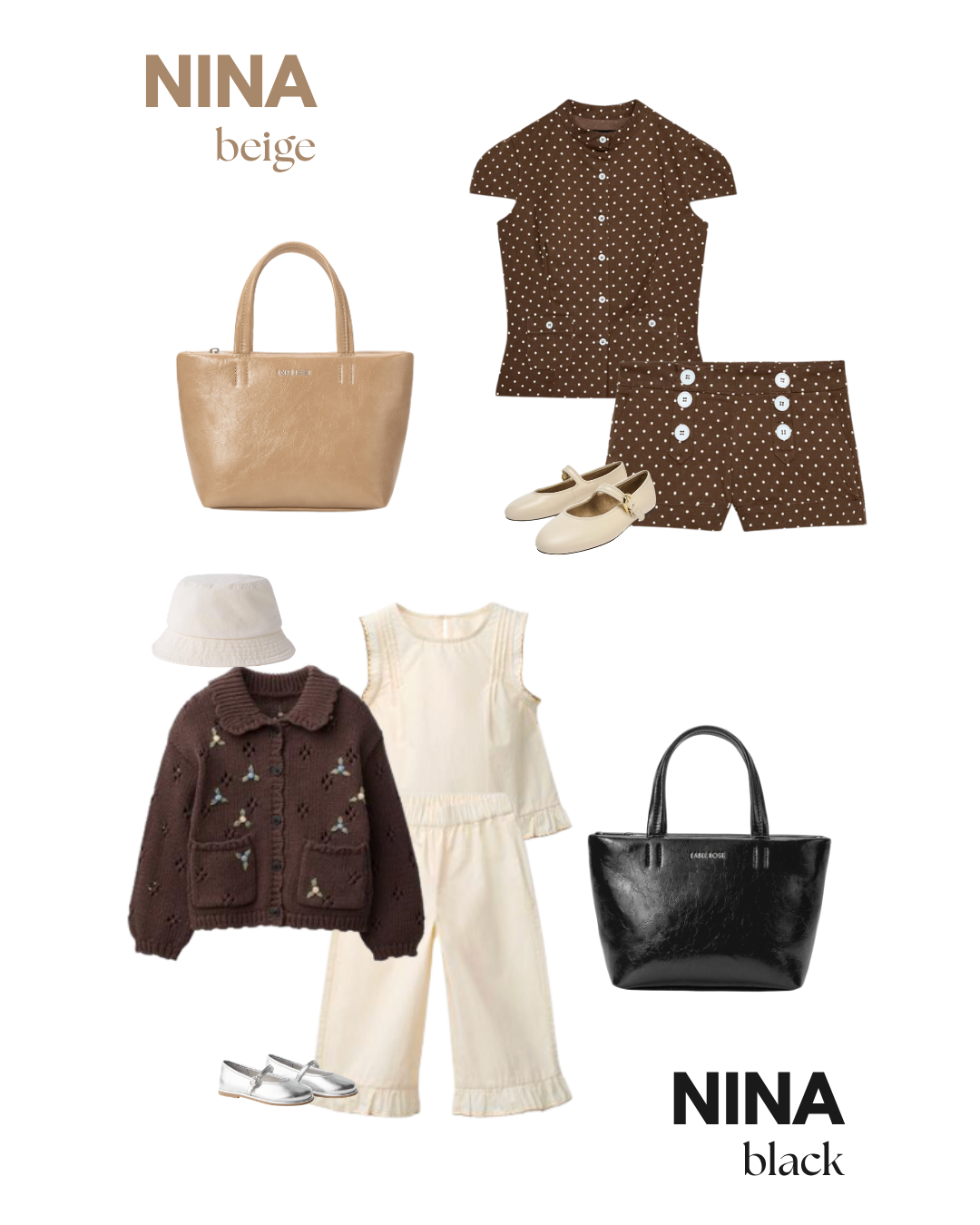 NINA Handbag - BLACK