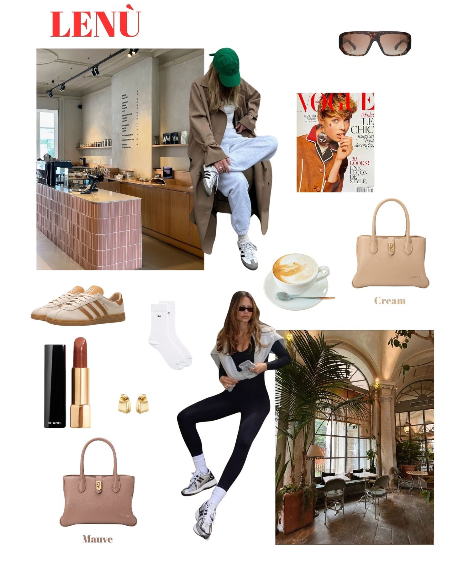 Borsa a mano LENÚ - MAUVE