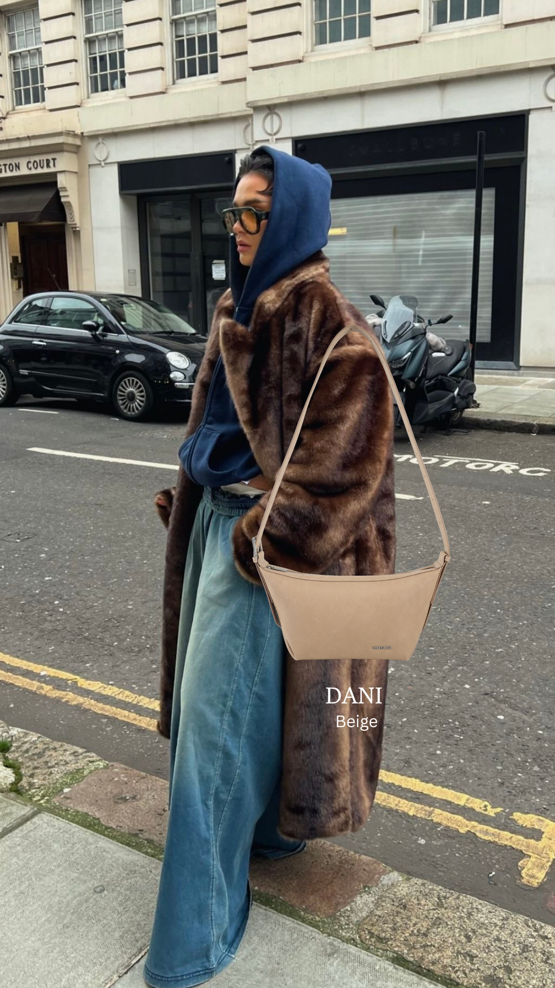 Borsa a spalla DANI- BEIGE