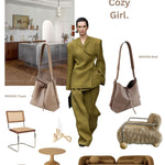 Borsa a spalla BROOKE - MUD