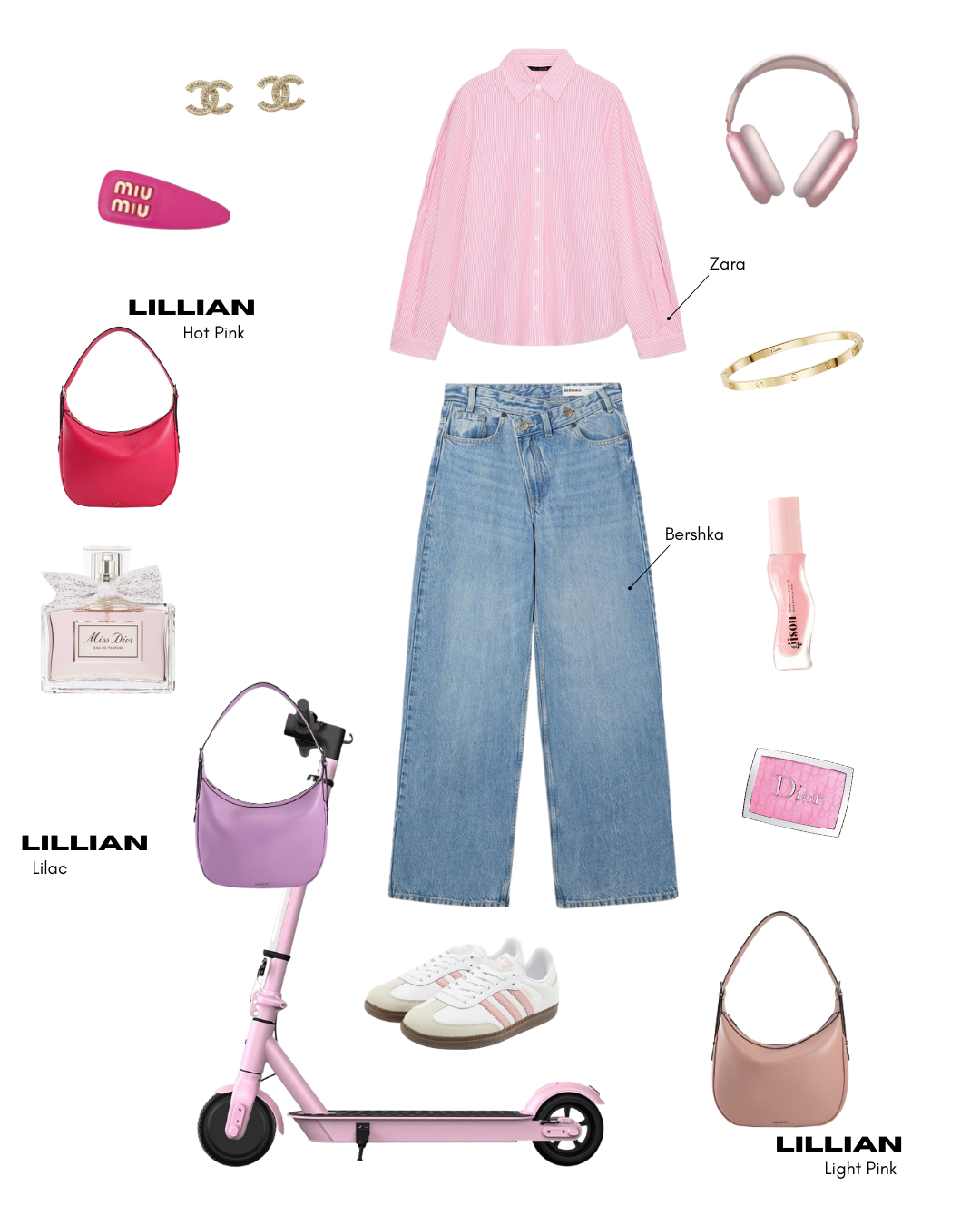 Borsa a spalla LILLIAN - LILAC