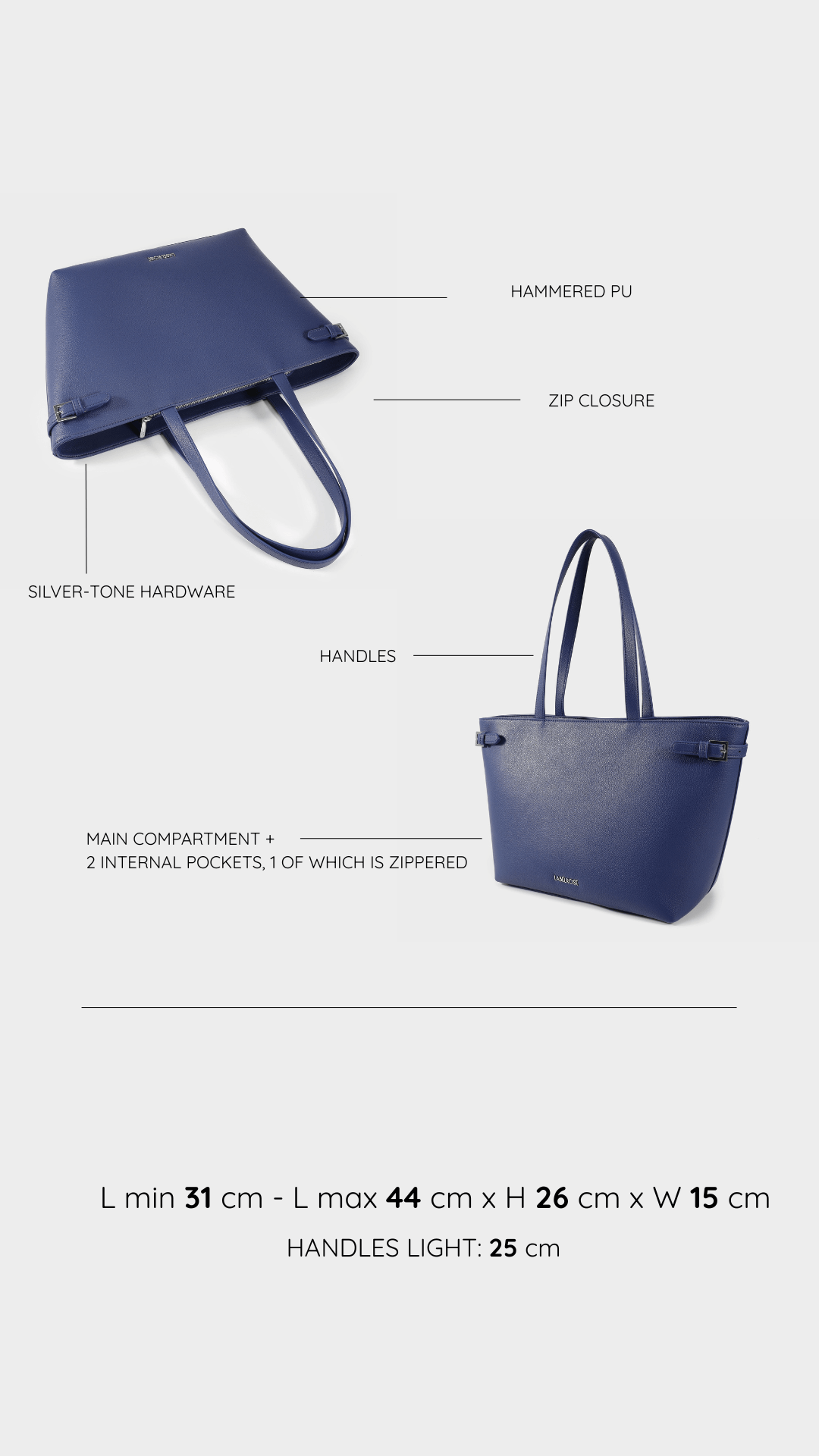 Borsa a spalla Georgie - BLU NAVY
