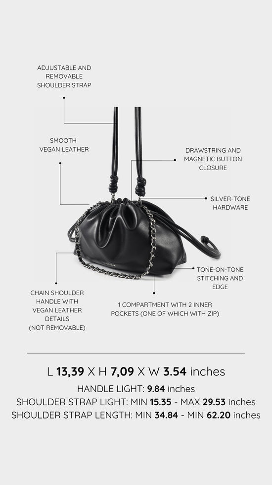 Borsa a tracolla JUDY - BLACK