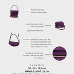 Borsa a spalla MEREDITH - VIOLET