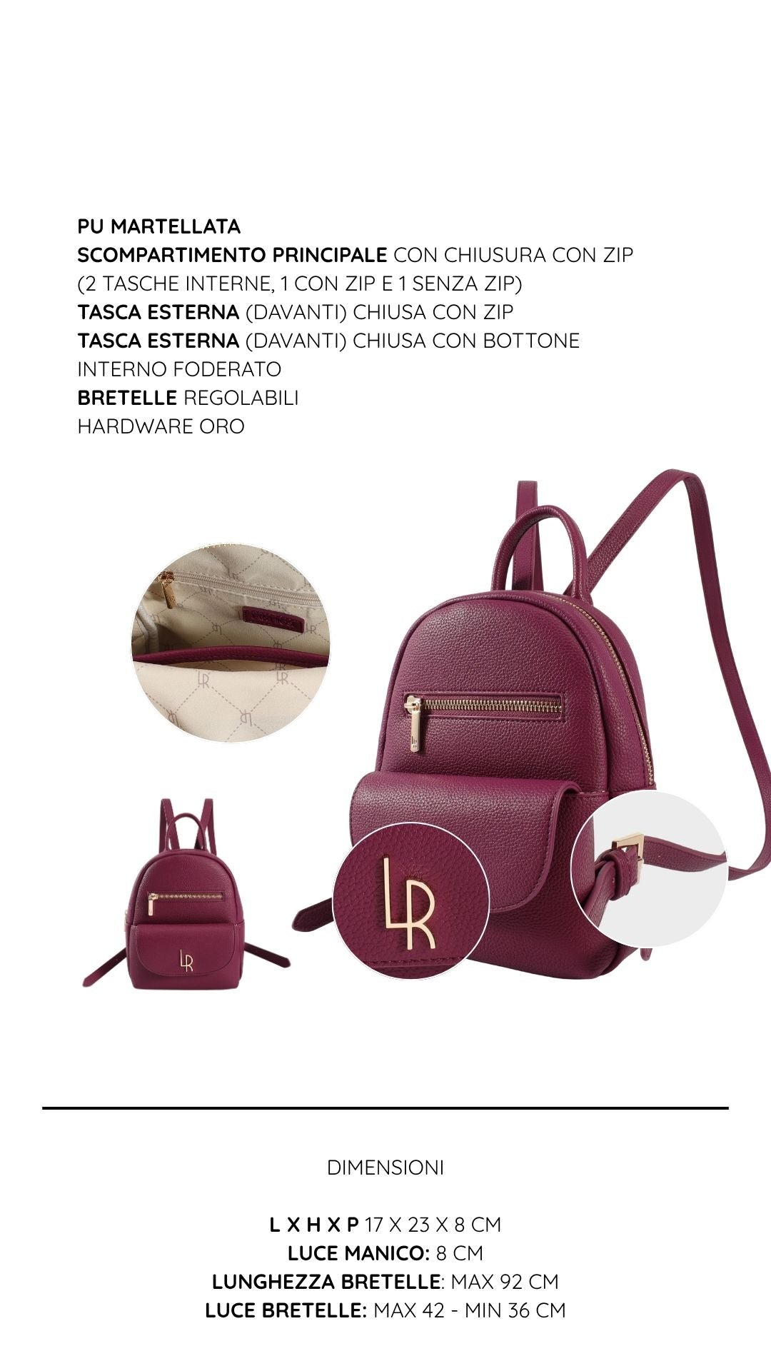 Zaino THEA - PURPLE