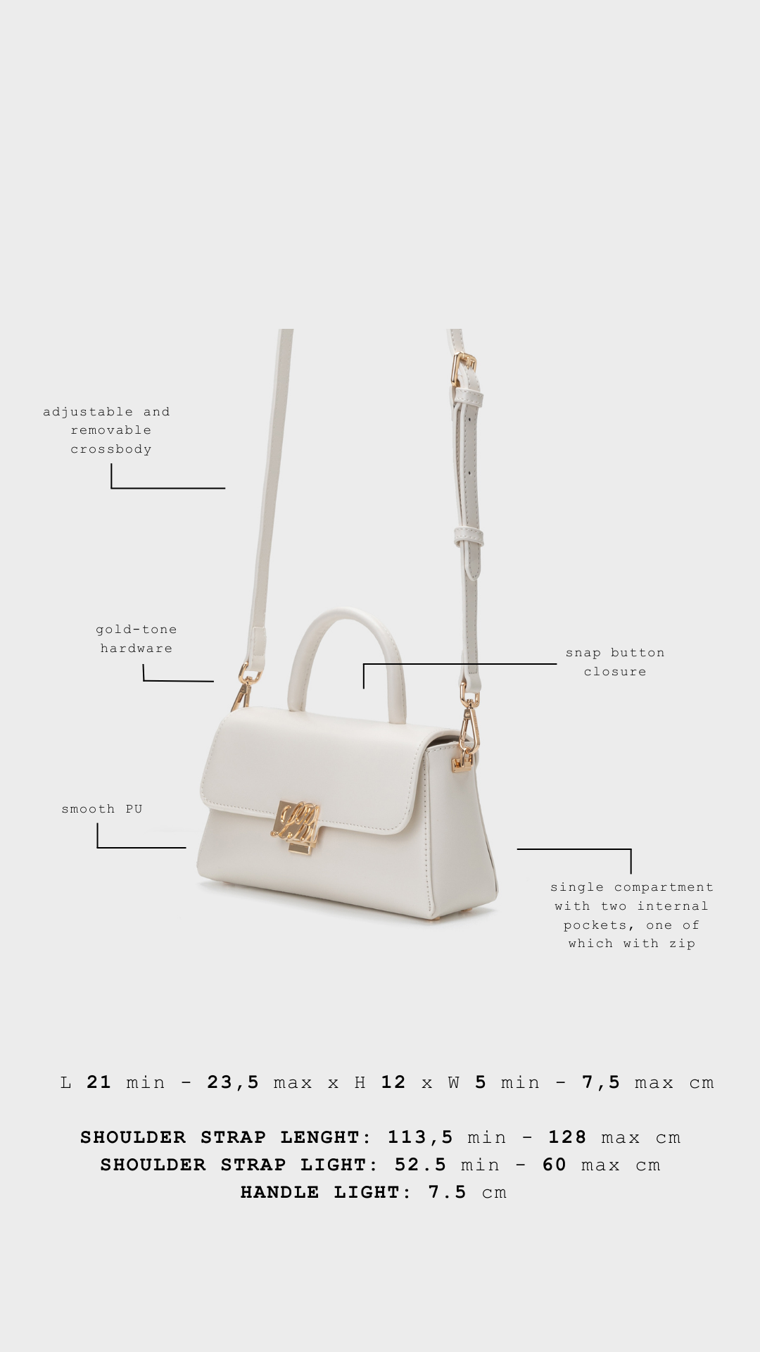 Borsa a mano RENEÉ- CREAM