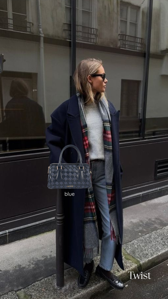 Borsa a mano TWIST- BLUE