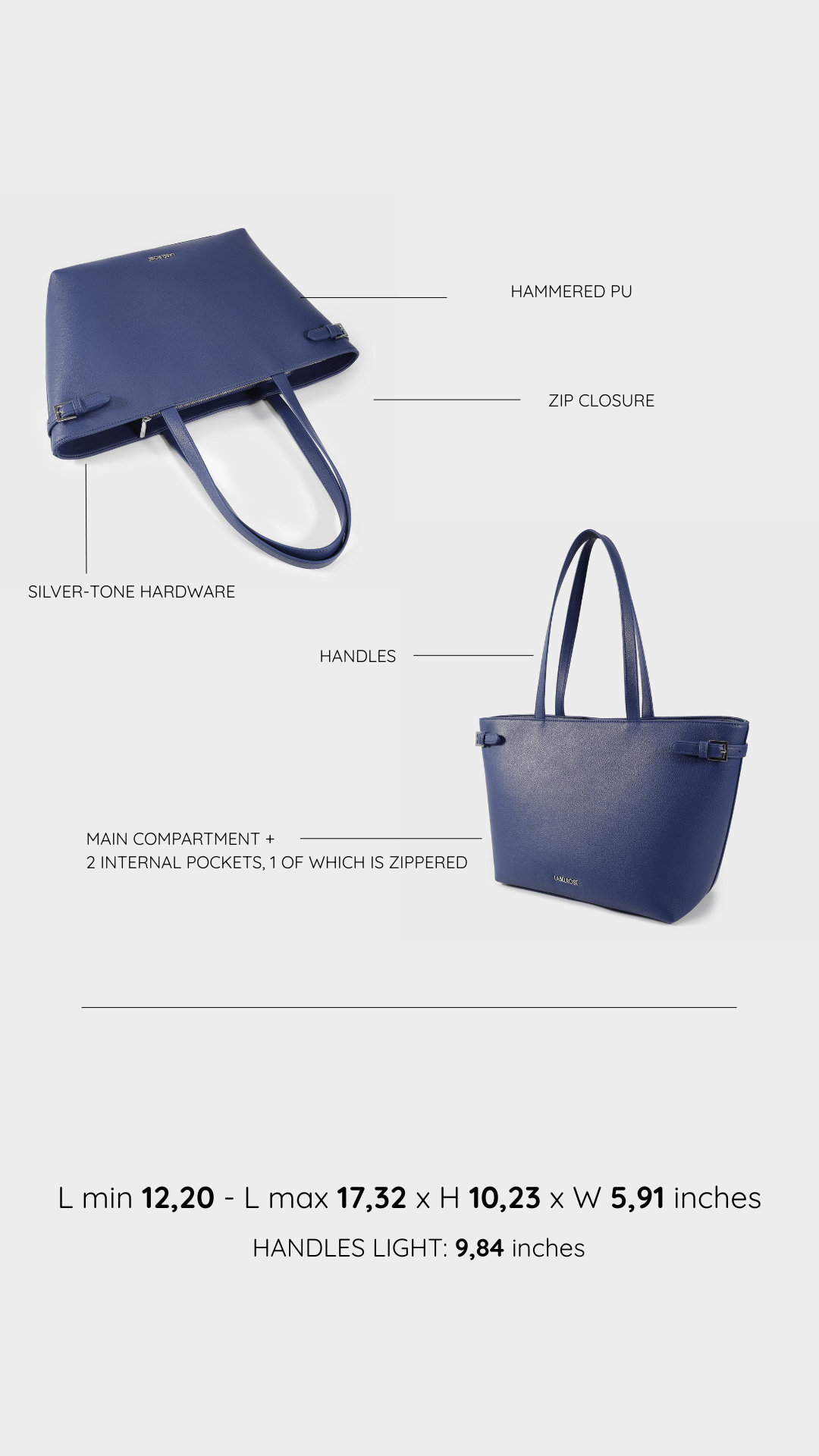 Borsa a spalla Georgie - BLU NAVY