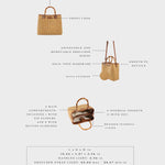 Borsa a mano MARGOT BIG BAMBOO  LE - BRUNT BROWN