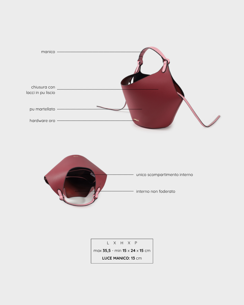 MISTY Handbag - WINE