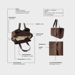 Borsa organizer MOMMY BAG - BROWN TEDDY