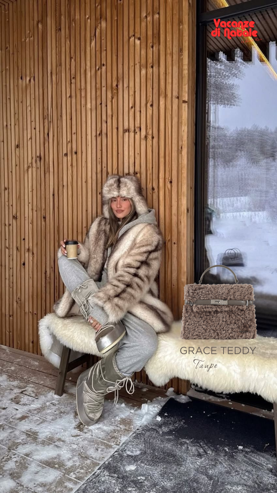 Borsa a mano GRACE TEDDY- TAUPE