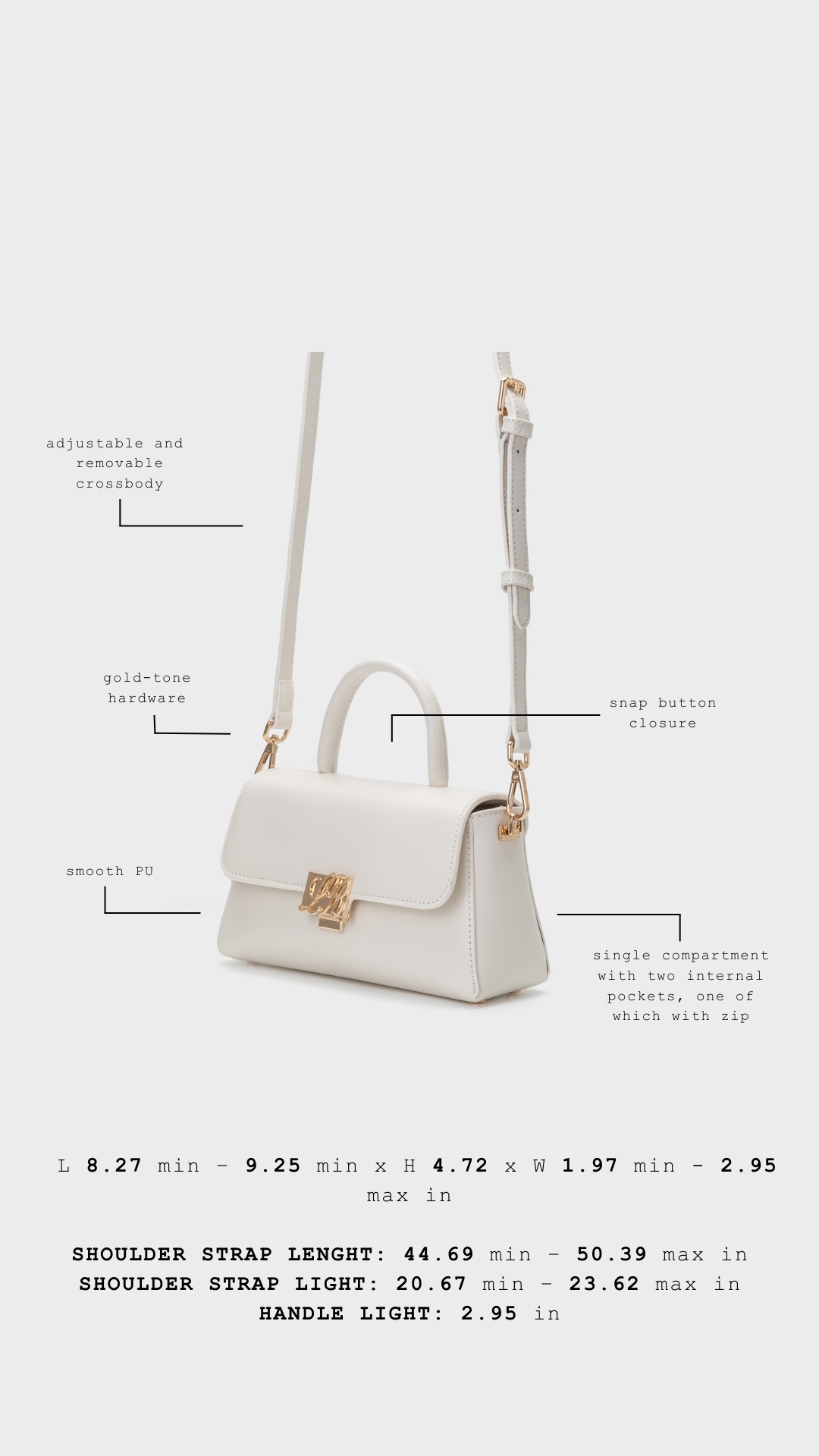 Borsa a mano RENEÉ- CREAM