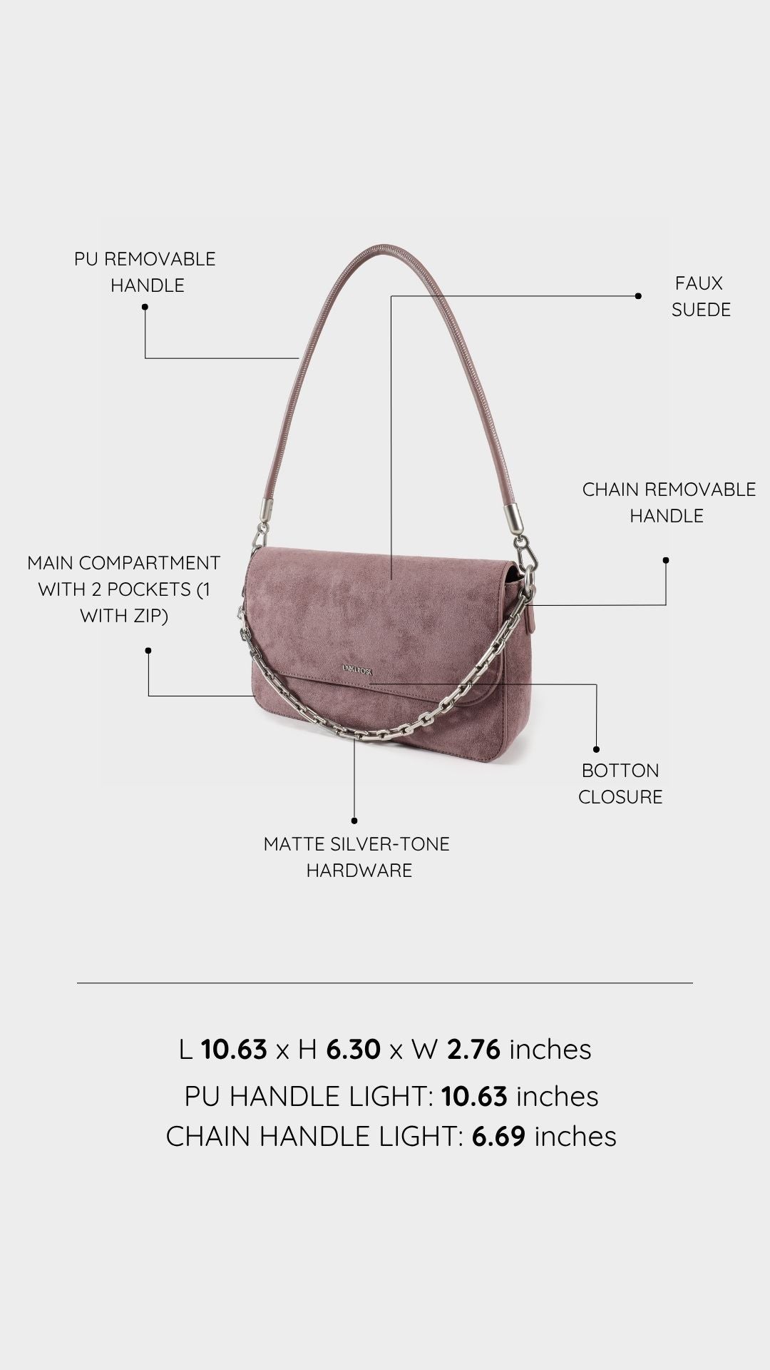Borsa a spalla MELANY- MALVA
