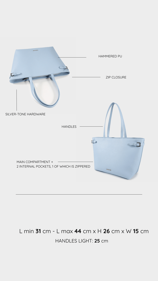 Borsa a spalla Georgie - SKY BLUE