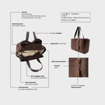 Borsa organizer MOMMY BAG - BROWN TEDDY