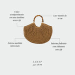 Borsa in paglia ABYSS - SAND