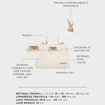 Bolso de mano PARIS MINI - COOL WHITE