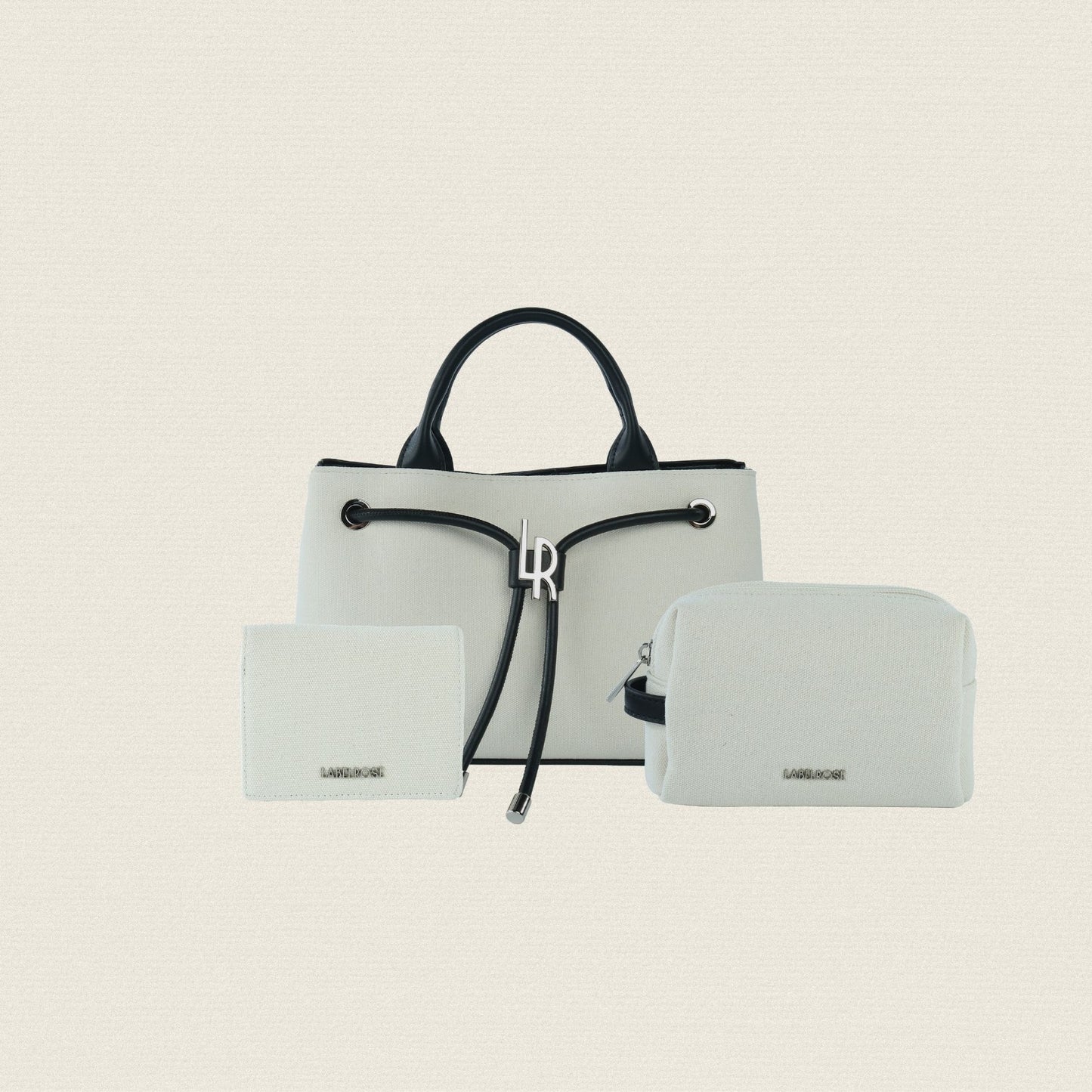 MEGAN CANVAS MATCHING SET CUSTOM - BLACK COCONUT
