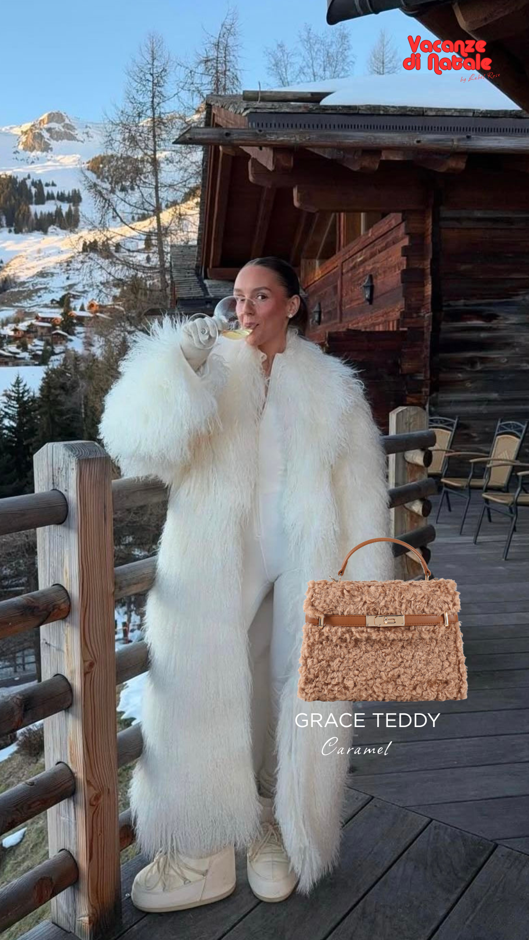 Borsa a mano GRACE TEDDY- CARAMEL