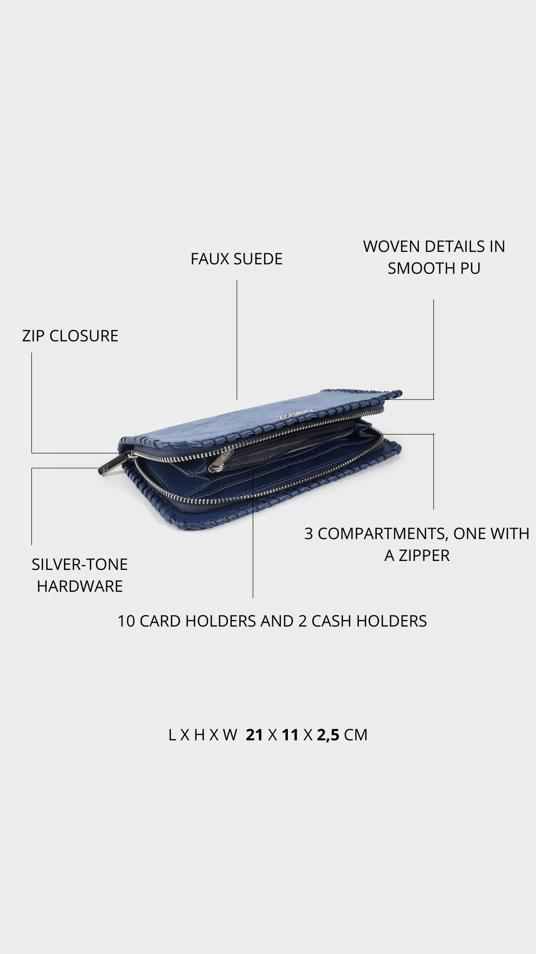 Portafoglio AURORA WALLET - BLUETTE