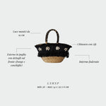 CORAL Straw Bag - BLACK