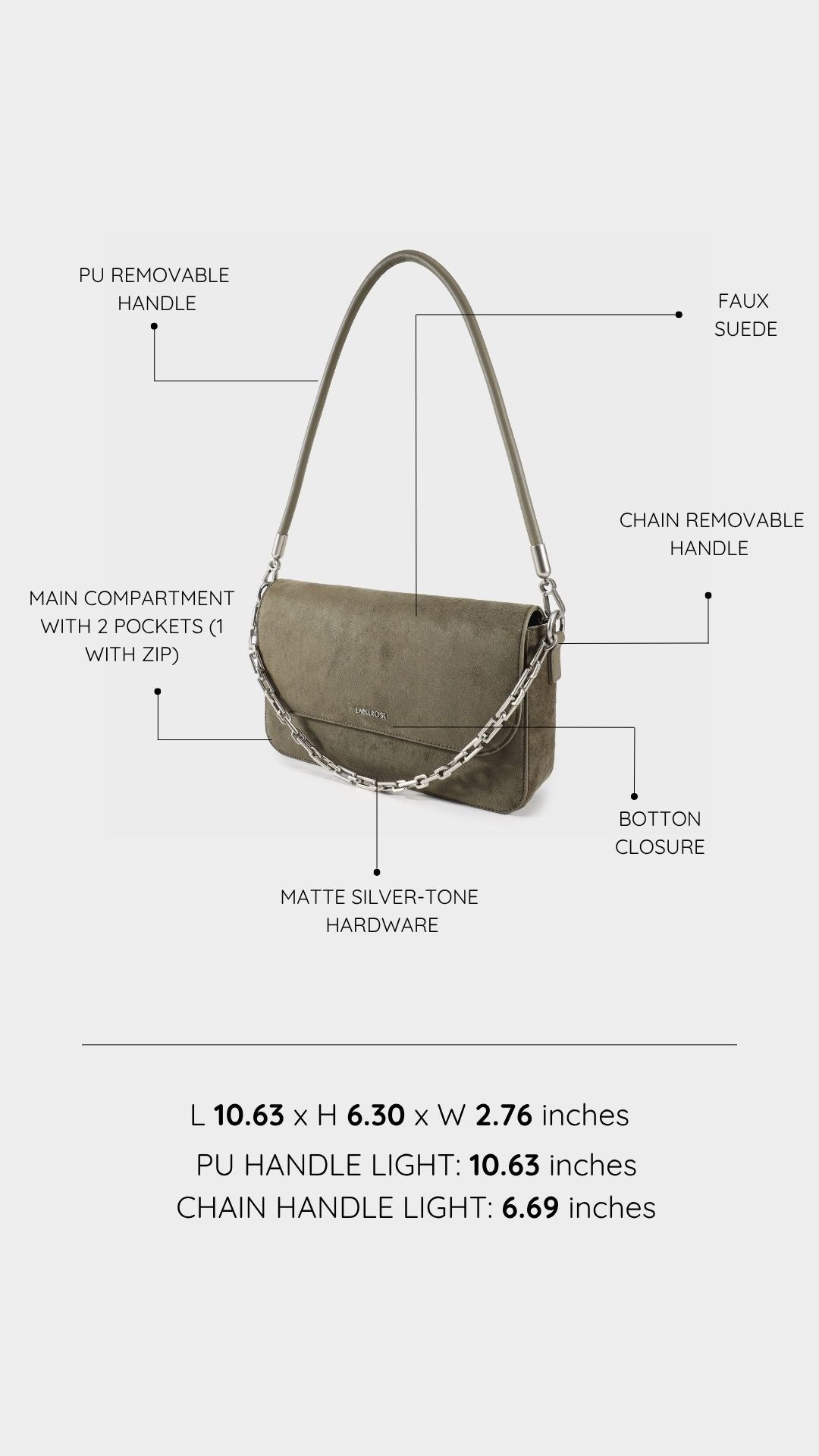 Borsa a spalla MELANY- VERDE