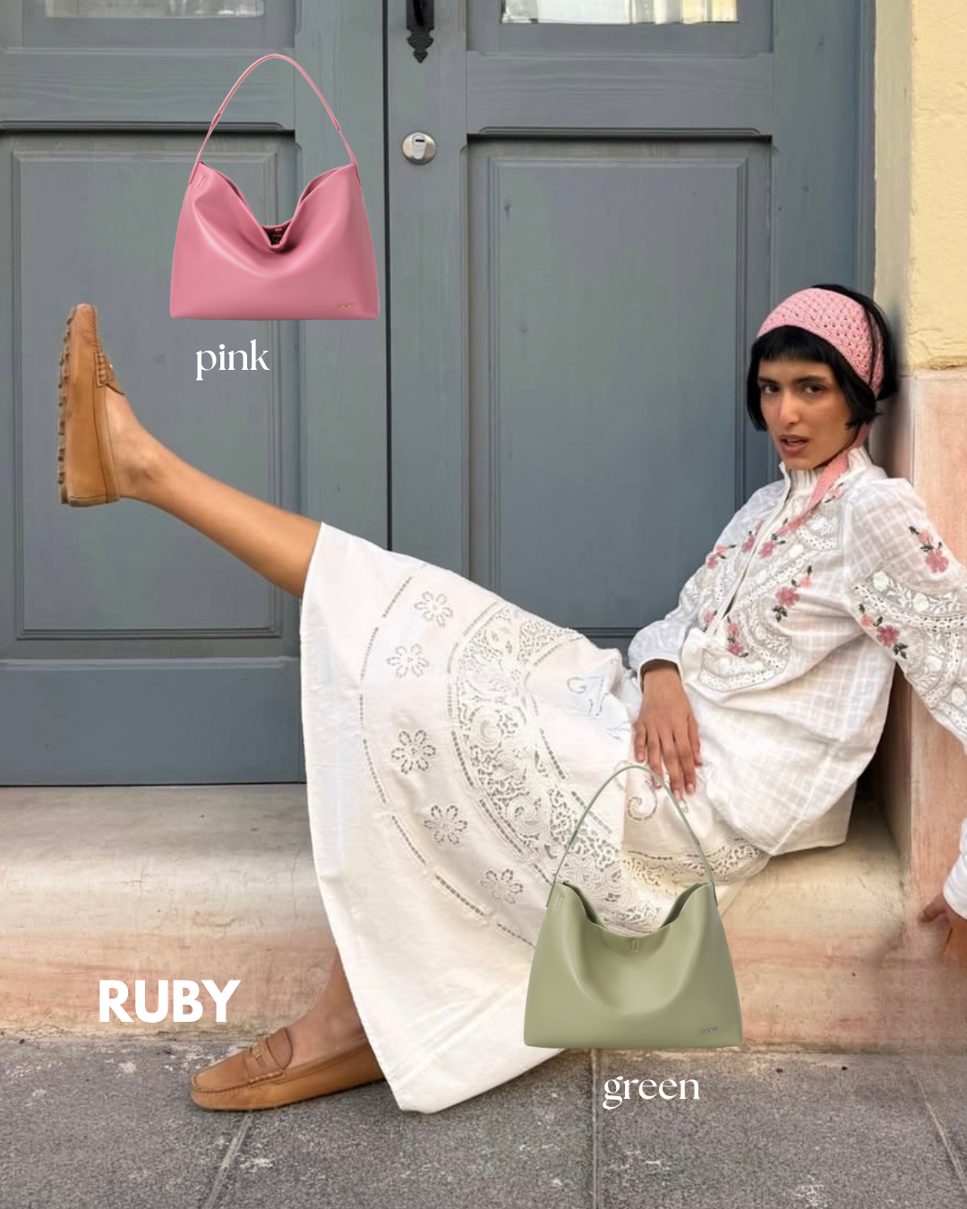 Shopper bag RUBY - GREEN