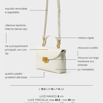 Borsa a mano LESLIE - WHITE