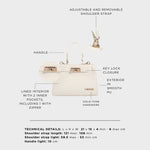 Bolso de mano PARIS MINI - COOL WHITE