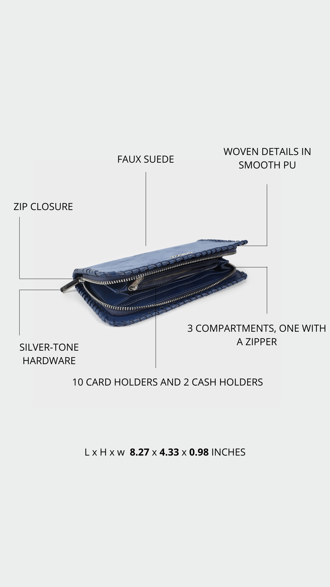 Portafoglio AURORA WALLET - BLUETTE
