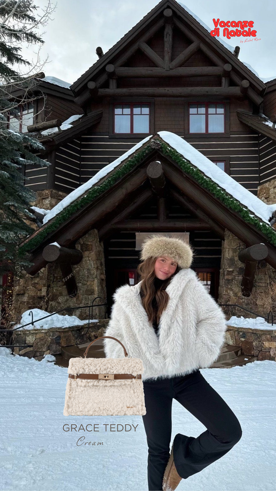 Borsa a mano GRACE TEDDY- CREAM