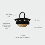 CORAL Straw Bag - BLACK