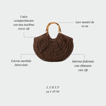ABYSS Straw Bag - BROWN