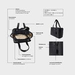 Borsa organizer MOMMY BAG - BLACK MOON GOLD