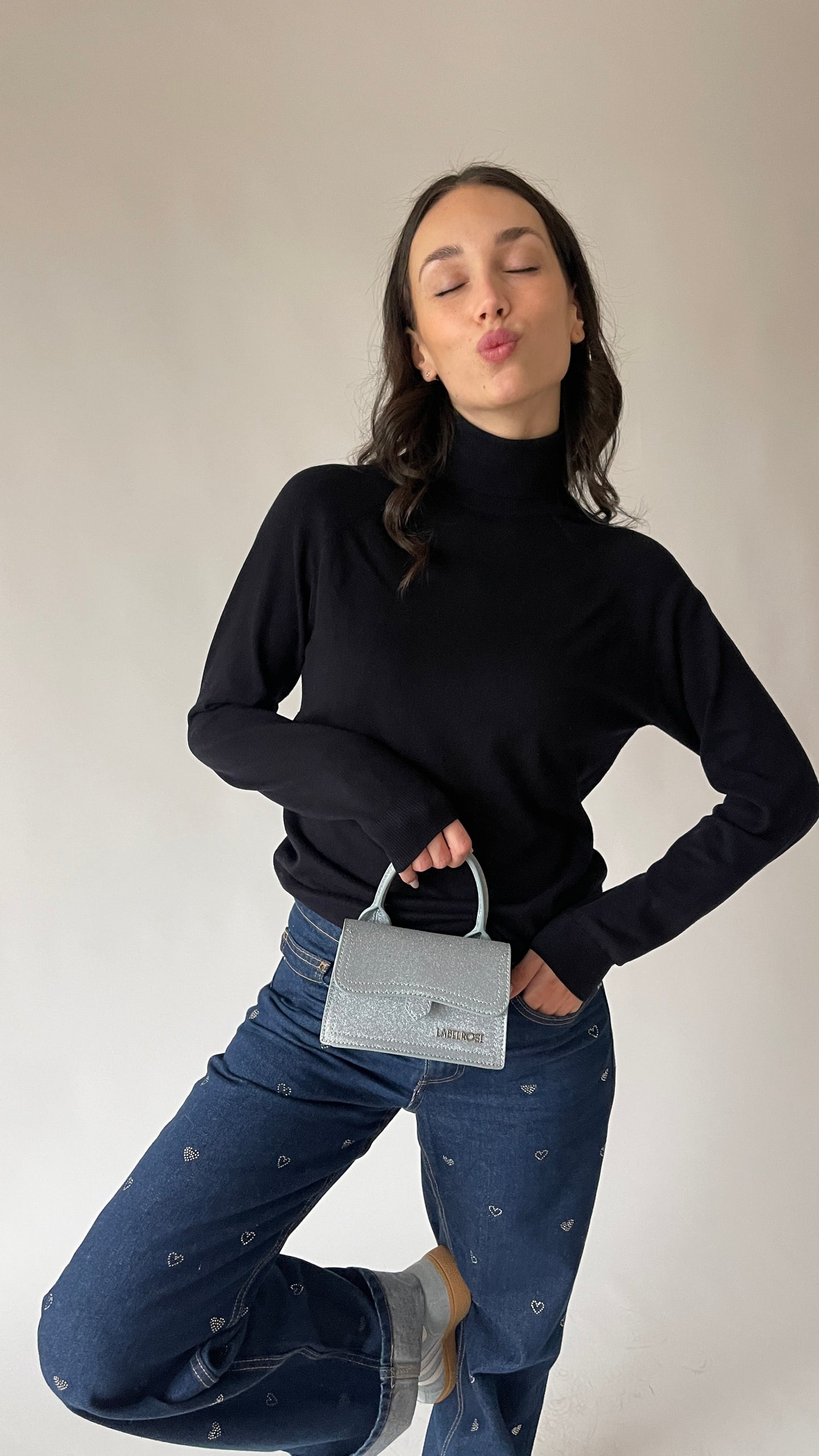 Bolso mini PAIGE MINI LE - AZUL CLARO