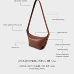 Borsa a spalla DANI- LIGHT BROWN