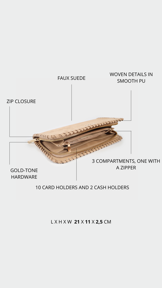 Portafoglio AURORA WALLET - BEIGE