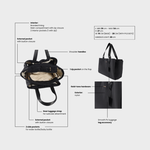 Borsa organizer MOMMY BAG - BLACK MOON GOLD