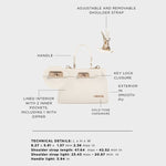 Bolso de mano PARIS MINI - COOL WHITE