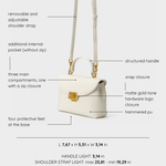 Borsa a mano LESLIE - WHITE