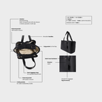 Borsa organizer MOMMY BAG - BLACK MOON GOLD