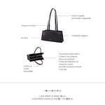 Borsa a mano PEARL- BLACK SILVER