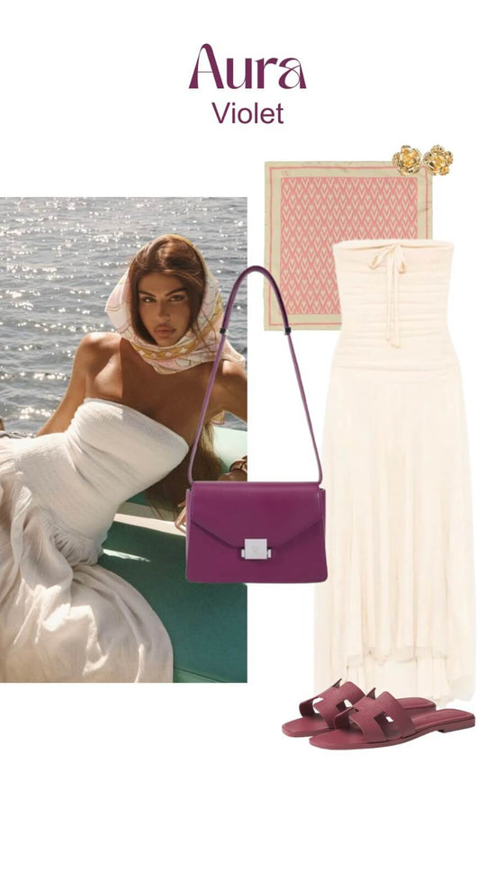 Borsa a tracolla AURA - VIOLET