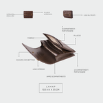 Portafoglio MEGAN WALLET - BROWN CAPPUCCINO