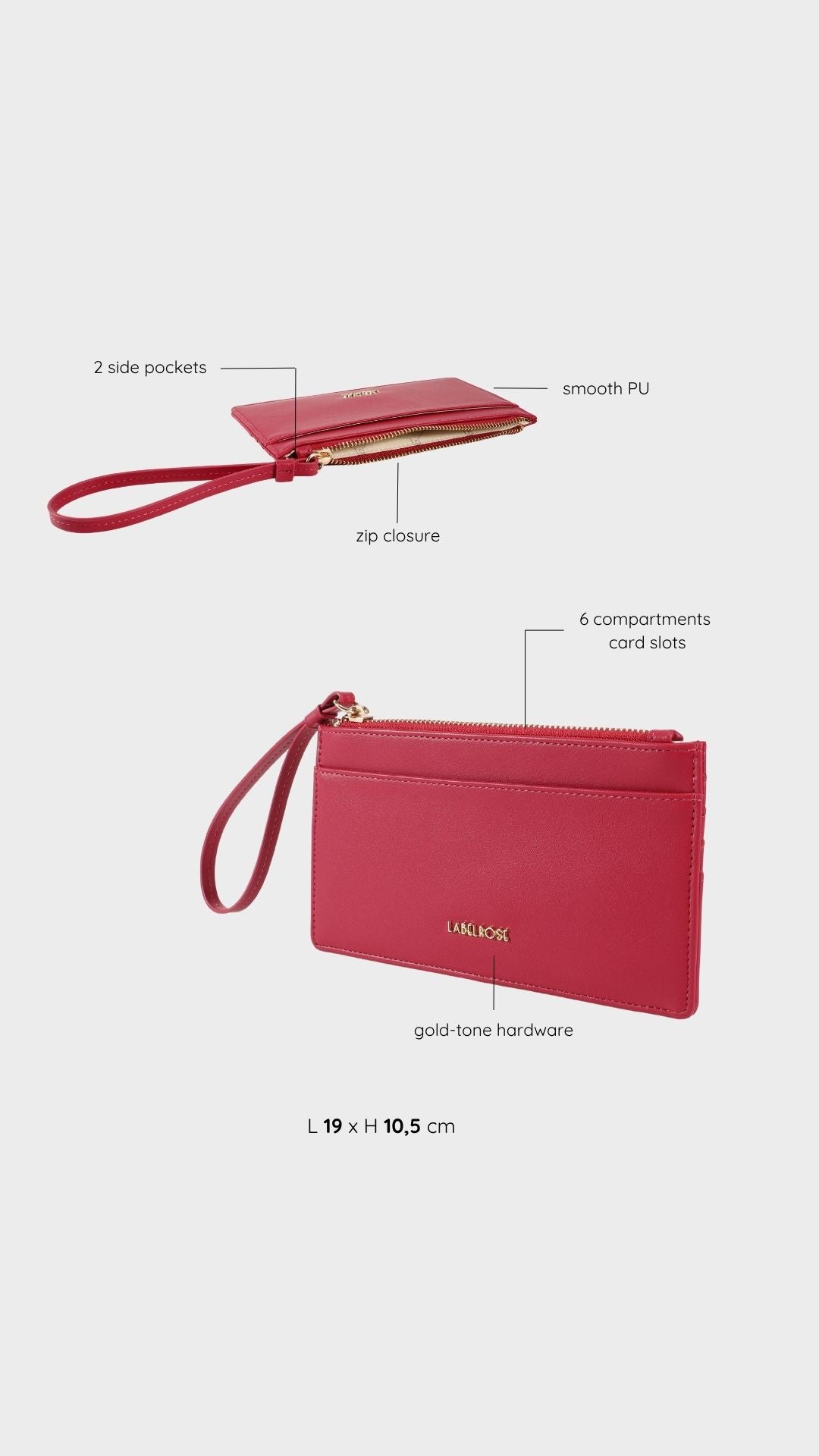 Portafoglio NOEMI WALLET - CHERRY