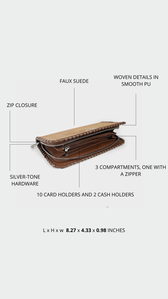 Portafoglio AURORA WALLET - TAUPE
