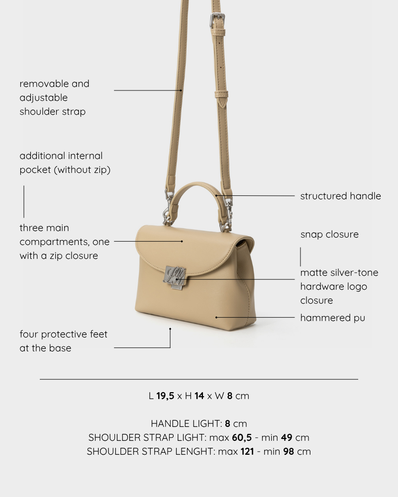Borsa a mano LESLIE - BEIGE