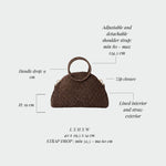 Borsa in paglia DUNE - BROWN